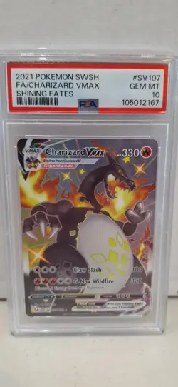 Pokemon - Charizard VMax- Full Art Holo SV107/SV122 - Shining Fates - PSA 10 - Image 1