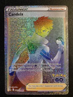 Candela # 83/78 - Pokemon GO - RAINBOW SECRET RARE Full Art Trainer - Image 1