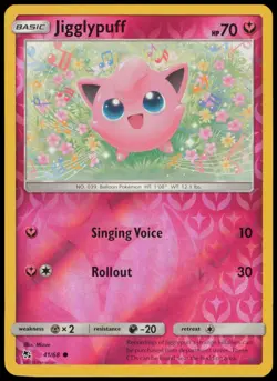 Jigglypuff 41/68 Hidden Fates Reverse Holo Pokemon - LP - Image 1