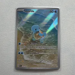 Pokemon Squirtle Illustration Rare Full Art Holo Scarlet & Violet 151 170/165 - Image 1