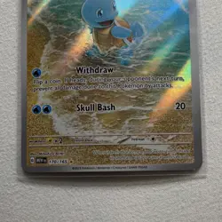 Pokemon Squirtle Illustration Rare Full Art Holo Scarlet & Violet 151 170/165 - Image 4