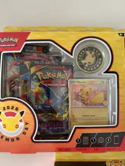 Pokemon TCG Pokemon Day 2026 Collection Box New Sealed X3 Boxes Rare 🔥Pikachu - Image 2