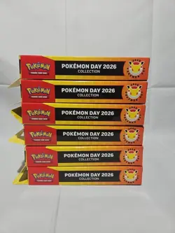 Pokemon Day 2026 Collection Box Lot of 5- Full Set of Unique Pack Arts - Image 5