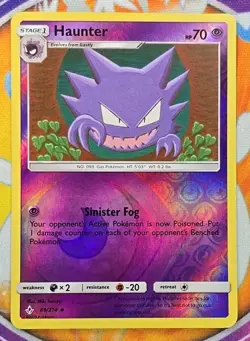 🔥2019 POKEMON SUN & MOON UNBROKEN BONDS #69 HAUNTER-REVERSE FOIL👍📈 - Image 1