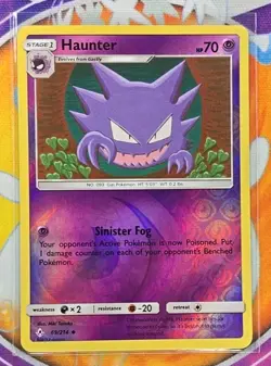 🔥2019 POKEMON SUN & MOON UNBROKEN BONDS #69 HAUNTER-REVERSE FOIL👍📈 - Image 3