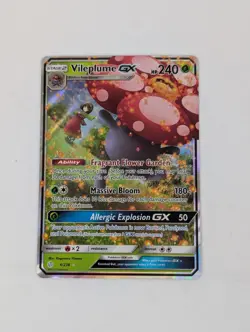 Pokemon Vileplume GX Ultra Rare Full Art Holo 4/236 Sm-Cosmic Eclipse - Image 1