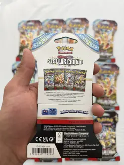 Pokemon TCG - SV07: Stellar Crown - Sleeved Booster Pack Blister - 13 Count - Image 2