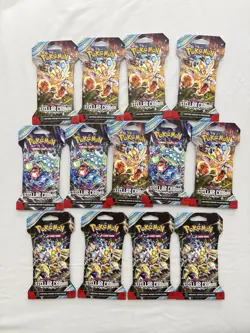 Pokemon TCG - SV07: Stellar Crown - Sleeved Booster Pack Blister - 13 Count - Image 3