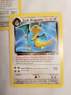 2000 Pokemon Evolution Lot Dratini, Dark Dragonair, & Dragonite Team Rocket LP! - Image 2