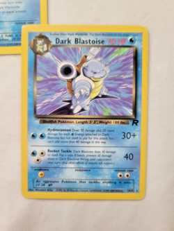 2000 Pokemon Evolution Lot Squirtle Dark Wartortle & Blastoise Team Rocket LP/MP - Image 3