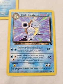 2000 Pokemon Evolution Lot Squirtle Dark Wartortle & Blastoise Team Rocket LP/MP - Image 4