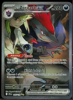 2025 Pokemon JTG EN Special Illustration Rare #185 N's Zoroark ex - Image 1