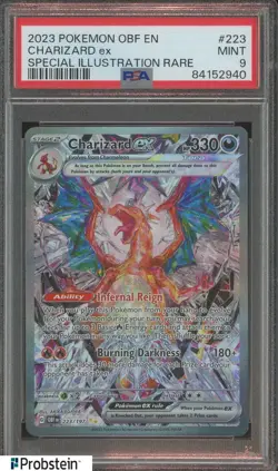 2023 Pokemon OBF EN Special Illustration Rare #223 Charizard ex PSA 9 MINT - Image 1