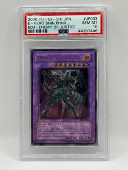 Yu-Gi-Oh! E-Hero Shining Phoenix Enforcer JPN Ultimate Rare EOJ-JP033 PSA 10 - Image 1