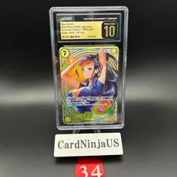 CGC PRISTINE 10 Nico Robin EB03-055 SR Parallel NM Japanese ONE PIECE TCG 34 - Image 1