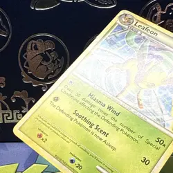 2010 LEAFEON #17/90 HGSS UNDAUNTED POKEMON CARD RARE NM - Image 5