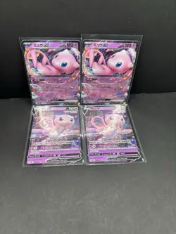 Pokemon Mew ex & Mew V Card Lot (4) Ultra Rare Holo Fusion Strike - Image 1
