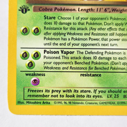 Dark Arbok 19/82 Pokemon TCG 1st Edition Team Rocket NM Vintage 2000 Card - Image 3