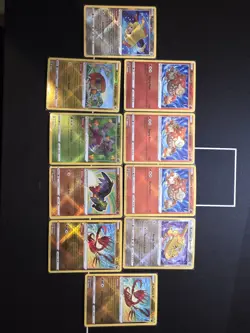 Pokemon TCG Radiant Holo Lot, 10 Cards: Jirachi, Hawlucha, Tsareena, Steelix - Image 1