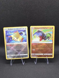 Pokemon TCG Radiant Holo Lot, 10 Cards: Jirachi, Hawlucha, Tsareena, Steelix - Image 3