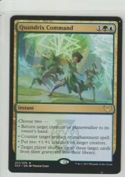 RARE Quandrix Command Strixhaven School of Mages Magic the gathering MTG Card - Image 1