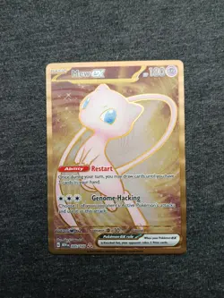 Pokemon TCG Mew ex 205/165 (Metal Card) 151 Ultra Premium Collection Gold Promo - Image 1