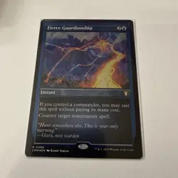 MTG English Fierce Guardianship (Foil Etched) NM Foil Commander Masters CMM - Image 1