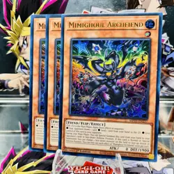 3x Yugioh Playset Mimighoul Archfiend MP25-EN237 Ultra Rare 1st Ed Near Mint - Image 1
