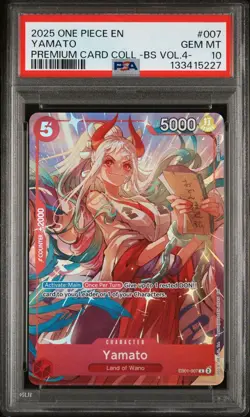 2025 ONE PIECE #007 PREMIUM CARD COLLECTION BEST SELECTION VOL 4 YAMATO PSA 10 - Image 1