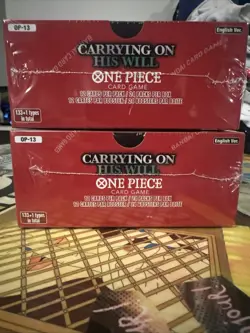 2 x One Piece OP-13 Carrying On His Will Booster Boxes Factory Sealed 24 Packs - Image 4