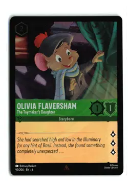 OLIVIA FLAVERSHAM THE TOYMAKER'S DAUGHTER 92/204 FOIL RARE DISNEY LORCANA NM - Image 1