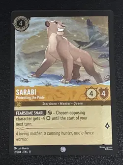 Disney Lorcana Winterspell Sarabi - Protecting the Pride Cold Foil 12/204 NM - Image 1