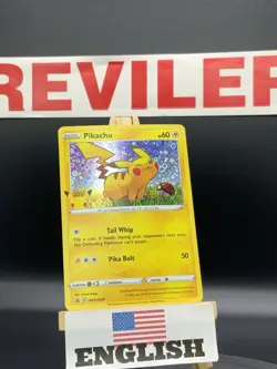 Pokemon Miscellaneous Cards & Products #SWSH039 Pikachu Holo Black Promo - HP - Image 1