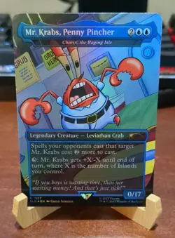 Mr. Krabs, Penny Pincher - Charix, the Raging Isle FOIL , NM Secret Lair Card!! - Image 1