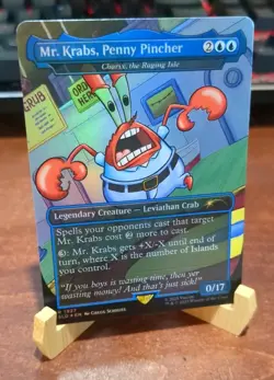 Mr. Krabs, Penny Pincher - Charix, the Raging Isle FOIL , NM Secret Lair Card!! - Image 2