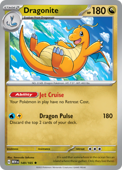 Dragonite 149/165 Rare Holo | 151 | Pokemon Card - Image 1