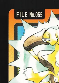 Alakazam No.065 MP Bandai Carddass File Japanese Pokemon Card TCG - Image 4