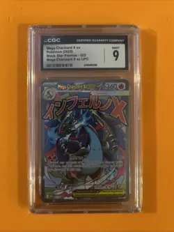Pokemon CGC 9 Mega Charizard X EX Black Star Promo 023 Graded Card - Image 1