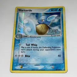 Wartortle 43/100 Holo EX Crystal Guardians Stamped Pokemon Card 2006 TCG LP/MP - Image 4
