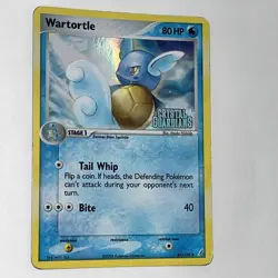 Wartortle 43/100 Holo EX Crystal Guardians Stamped Pokemon Card 2006 TCG LP/MP - Image 5