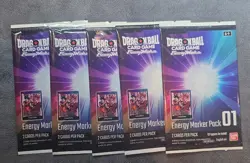 Bandai Dragon Ball Super Card Game Energy markers. Price is for 5 pack - Image 1