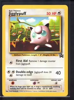Jigglypuff #7 Black Star Promo (NM) Pokemon Card WOTC 1999 - Image 1