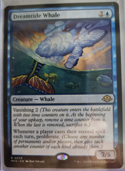 MTG - 2024 - Modern Horizons 3 - Dreamtide Whale - Unplayed - Pack to sleeve - Image 1