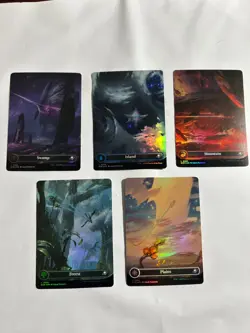 Mtg Edge of Eternities Foil Borderless Celestial Land Set 1 Of Each Never Played - Image 1