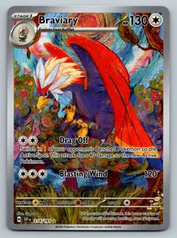 Braviary 214/191 Surging Sparks Illustration Rare Full Art Holo Pokemon TCG NM - Image 1