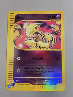 Pokemon Base Set Expedition #93/165 Reverse Holo ABRA,,,not played,,, - Image 1