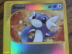 Pokemon Base Set Expedition #107/165 Reverse Holo DRATINI --never played-- - Image 2