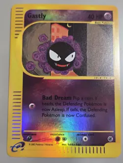 Pokemon Base Set Expedition # 109/165 Reverse Holo GASTLY __never played__ - Image 1