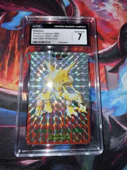 Pokemon Tcg 1996 Alakazam Bandai Carddass CGC 7.0 NM - Image 1
