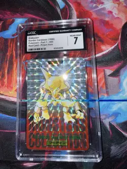 Pokemon Tcg 1996 Alakazam Bandai Carddass CGC 7.0 NM - Image 5